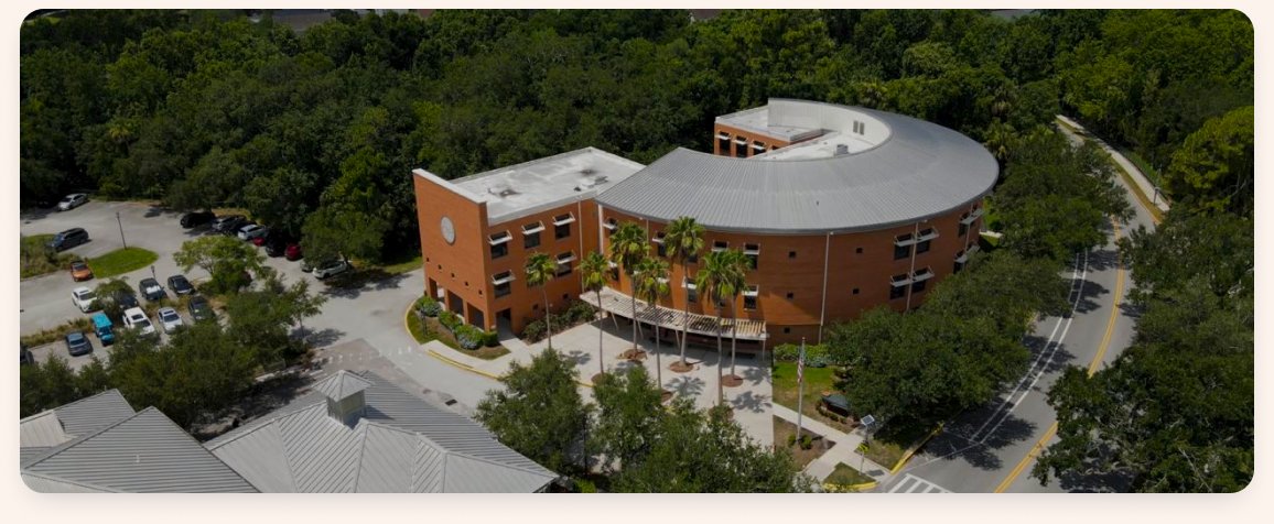 Vista aérea do campus da RD Medicine em Orlando